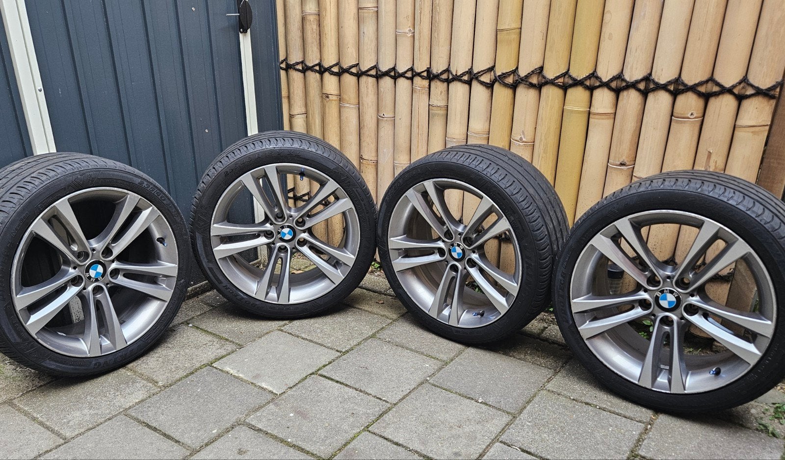 Bmw velgen + banden, Ophalen, 18 inch, Gebruikt, Banden en Velgen