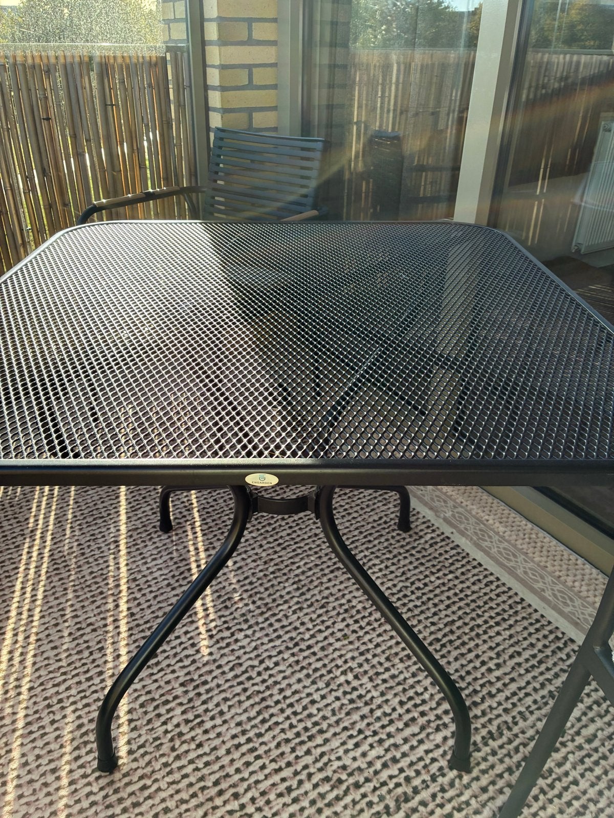 RVS Tuin Tafel 90x90x70cm - Vierkant, Tuin en Terras, Ophalen, Zo goed als nieuw, Vierkant, Rvs