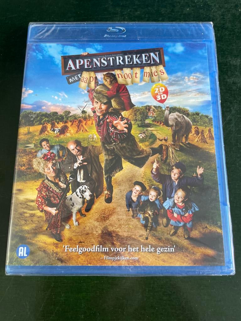 Apenstreken - Blu-ray (2D & 3D) - Nieuw in verpakking, Ophalen of Verzenden, Nieuw in verpakking, Kinderen en Jeugd
