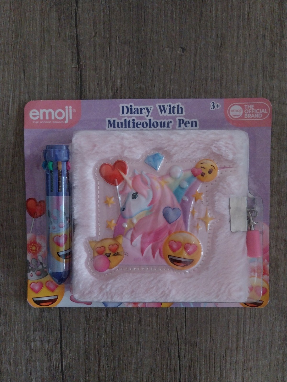 NIEUW dagboek met multicolour pen emoji unicorn Eenhoorn, Ophalen of Verzenden, Nieuw