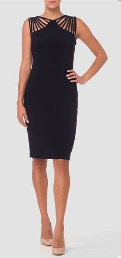 Joseph Ribkoff elegant zwarte stretch jurk mt 40 valt mt M, Kleding | Dames, Jurken, Maat 38/40 (M), Verzenden, ., Zwart