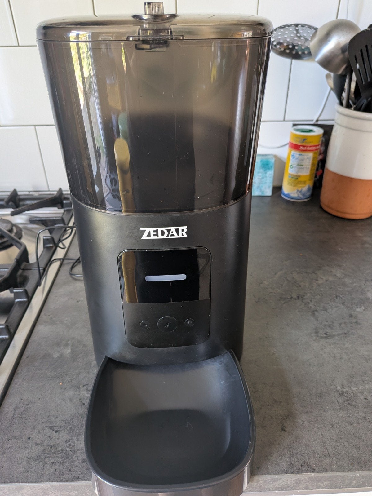 Compleet kattenpakket: voerautomaat, drinkfontein, reismand, Dieren en Toebehoren, Ophalen of Verzenden, Gebruikt