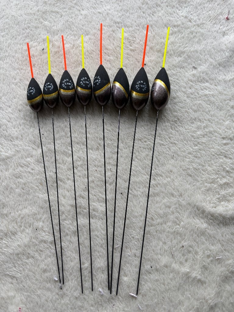 adv 152 / NIEUW serie 8 dobbers VAN DEN EYNDE, Ophalen of Verzenden, Nieuw, Dobber of Lood