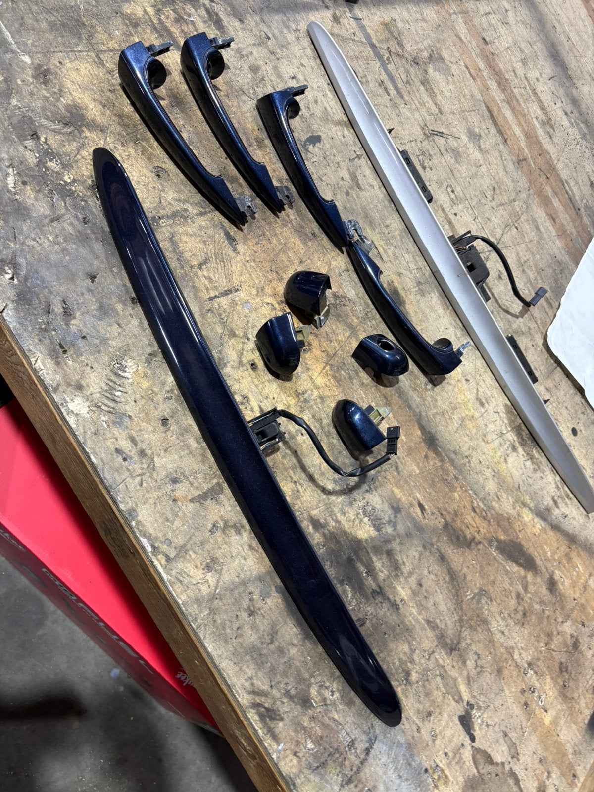deurkrukken in kleur kentekenver units bmw e46 sedan touring, Ophalen of Verzenden, Gebruikt, BMW