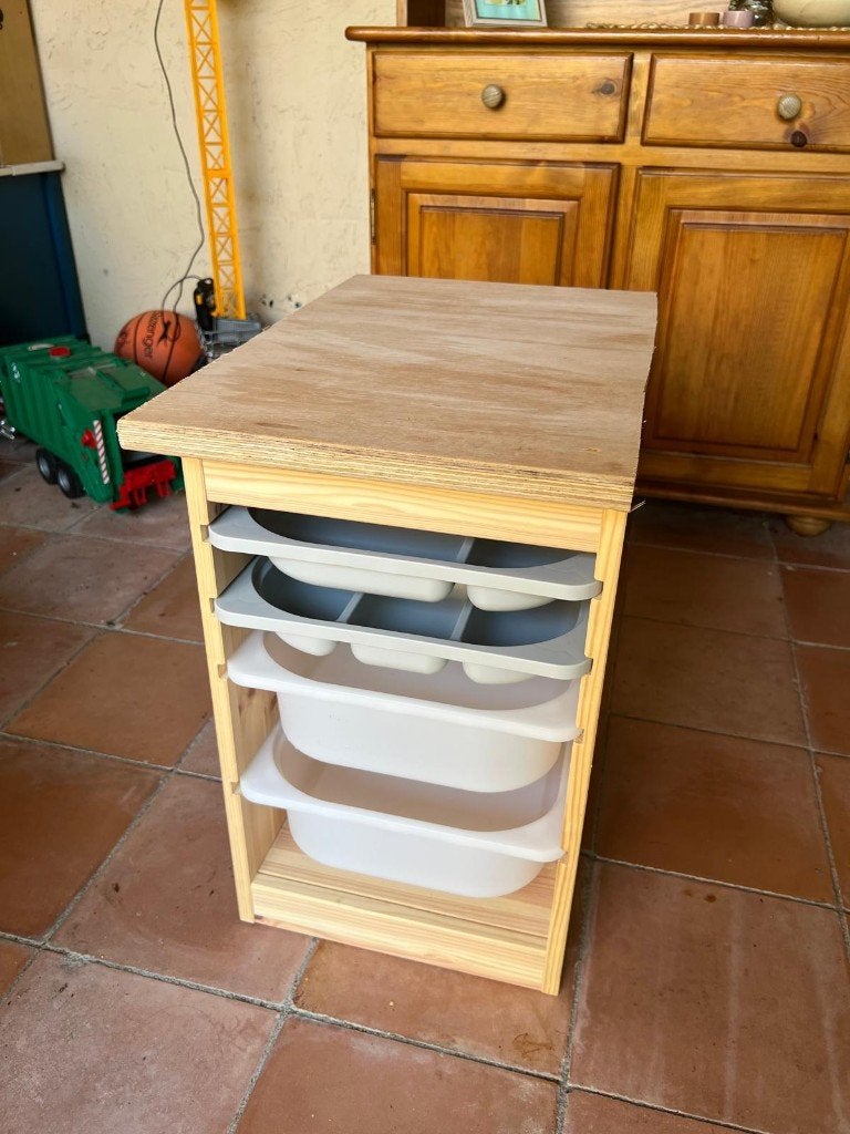 Ikea Trofast kast met 4 lades, Gebruikt, Ophalen, Minder dan 90 cm, Minder dan 75 cm