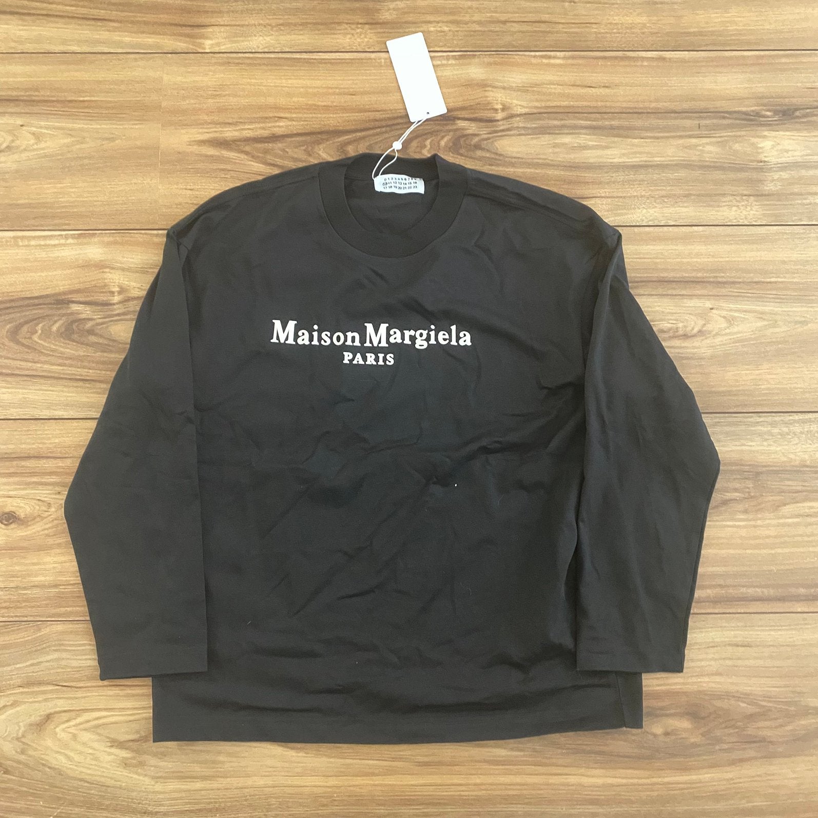 Zwarte Maison Margiela longsleeve, Verzenden, Nieuw, Maat 56/58 (XL), Zwart