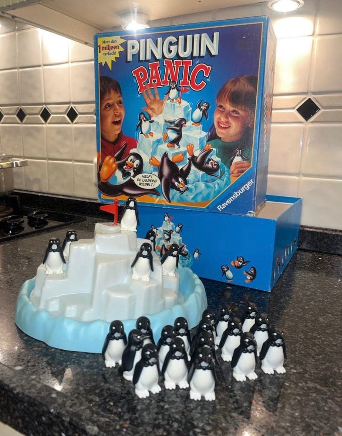 Pinguin Panic Ravensburger bordspel - Compleet en Goede Staa, Een of twee spelers, Ophalen of Verzenden, Gebruikt
