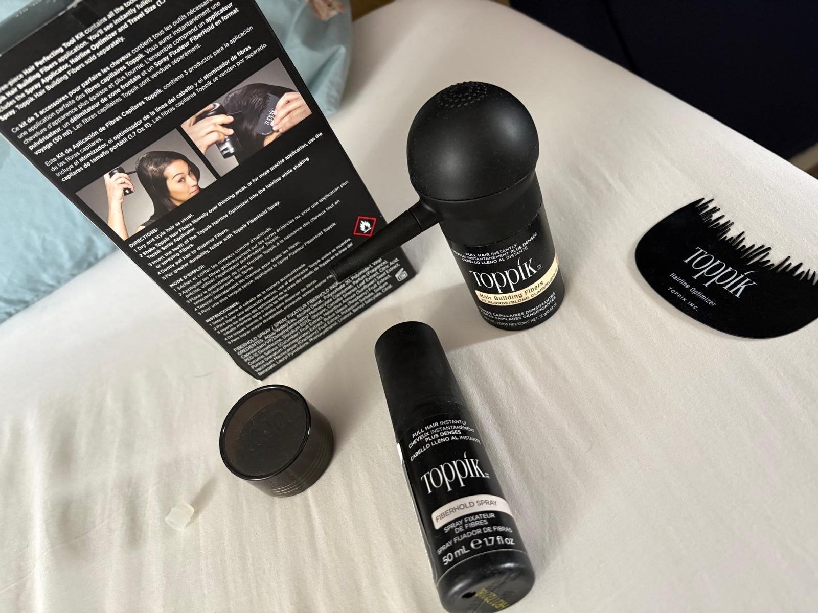 Toppik Hair Building Fibers starterKit - Blond, Ophalen of Verzenden, Gebruikt, Overige typen