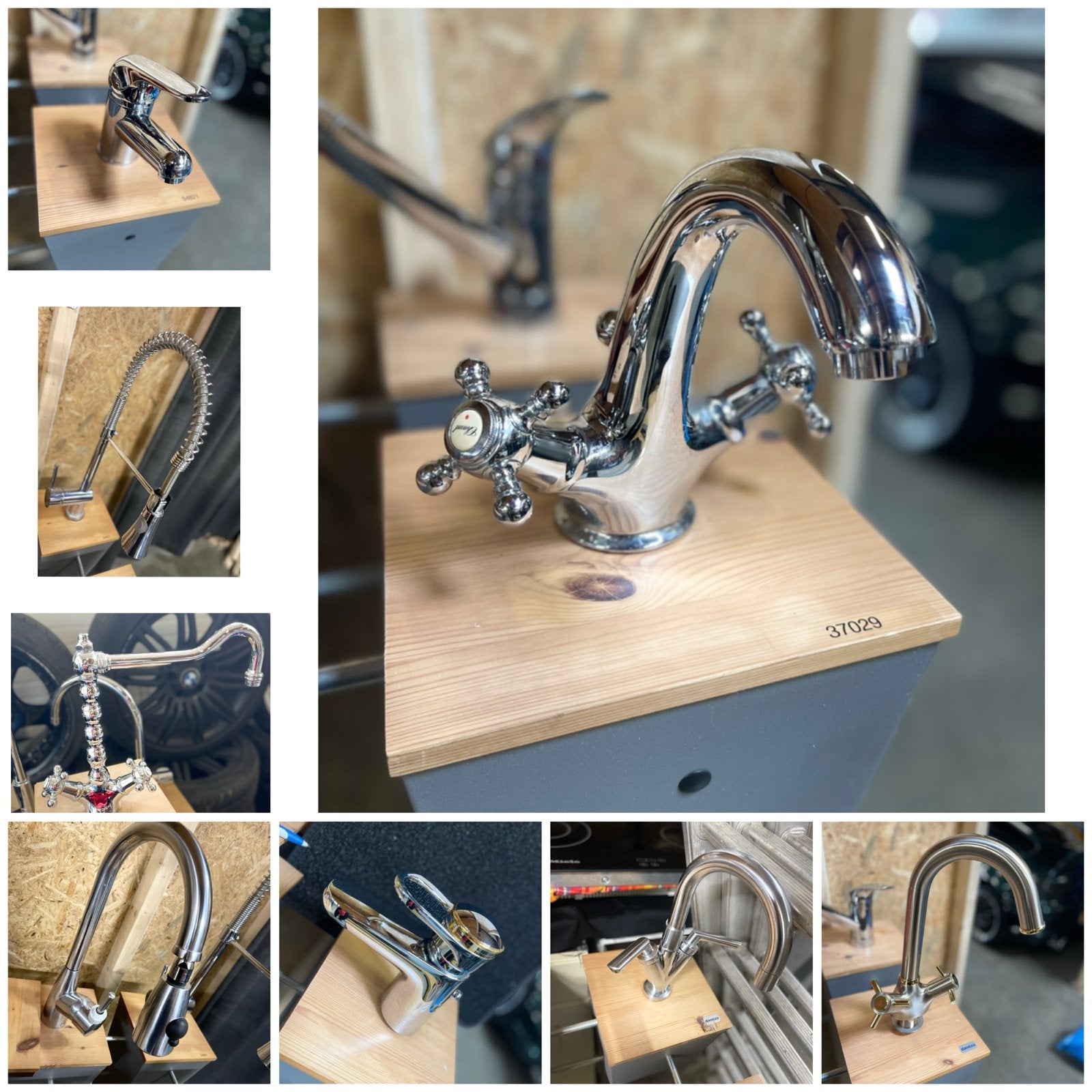 Diverse kranen voor badkamer en keuken, Ophalen of Verzenden, Gebruikt, Chroom, Kraan