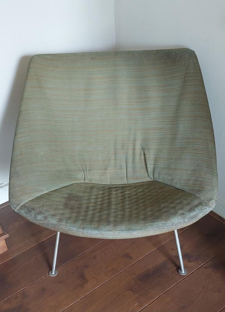 Vintage Artifort Oyster F156 lounge fauteuil., Ophalen, Gebruikt, Overige kleuren, Vintage