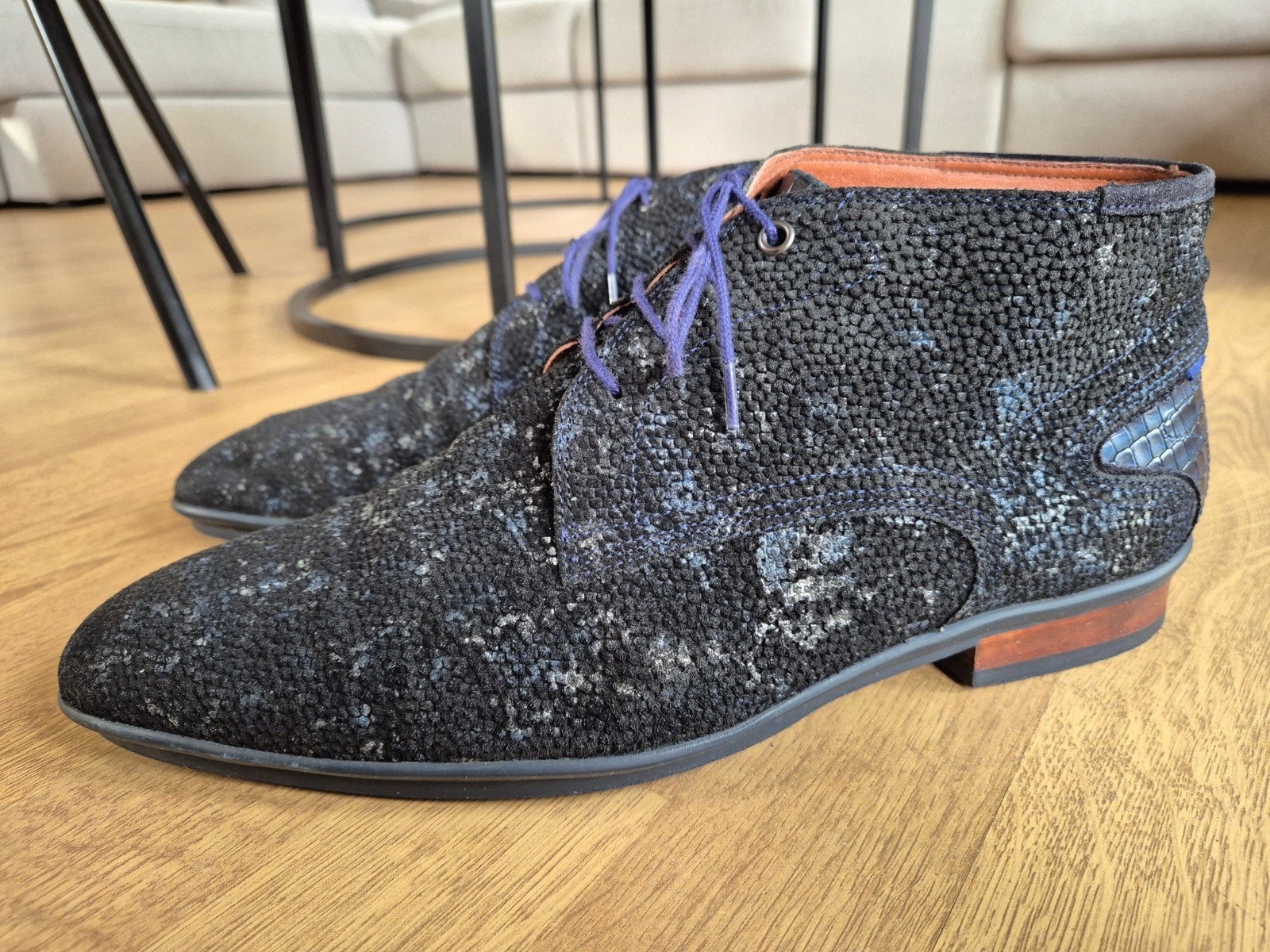 Floris van Bommel herenschoenen maat 45 / 10.5, Blauw, Floris van Bommel, Ophalen of Verzenden, Zo goed als nieuw