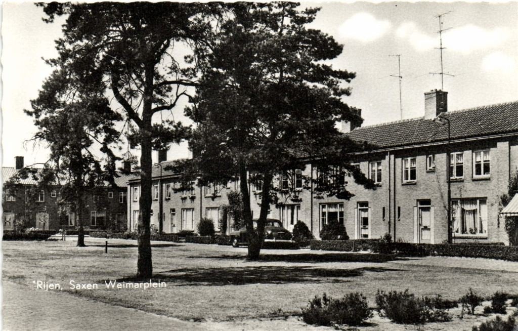 Rijen, Saxen Weimarplein - auto - ongelopen, Verzamelen, Verzenden, 1960 tot 1980, Ongelopen, Noord-Brabant