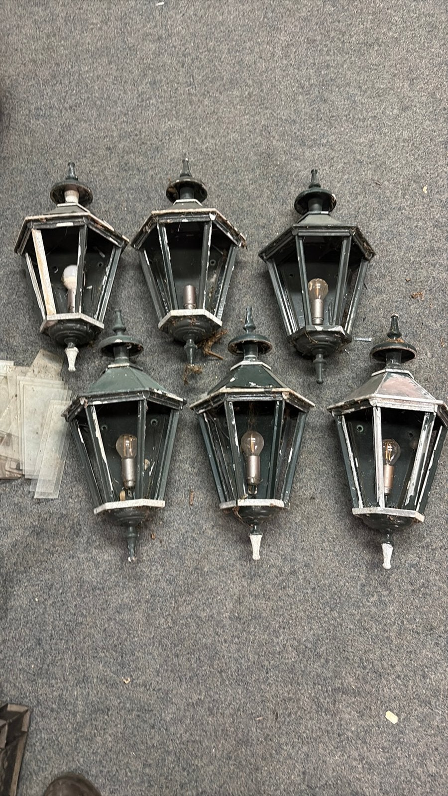 6 buitenl lampen, Wandlamp, Ophalen of Verzenden, 50 tot 250 watt, Netvoeding