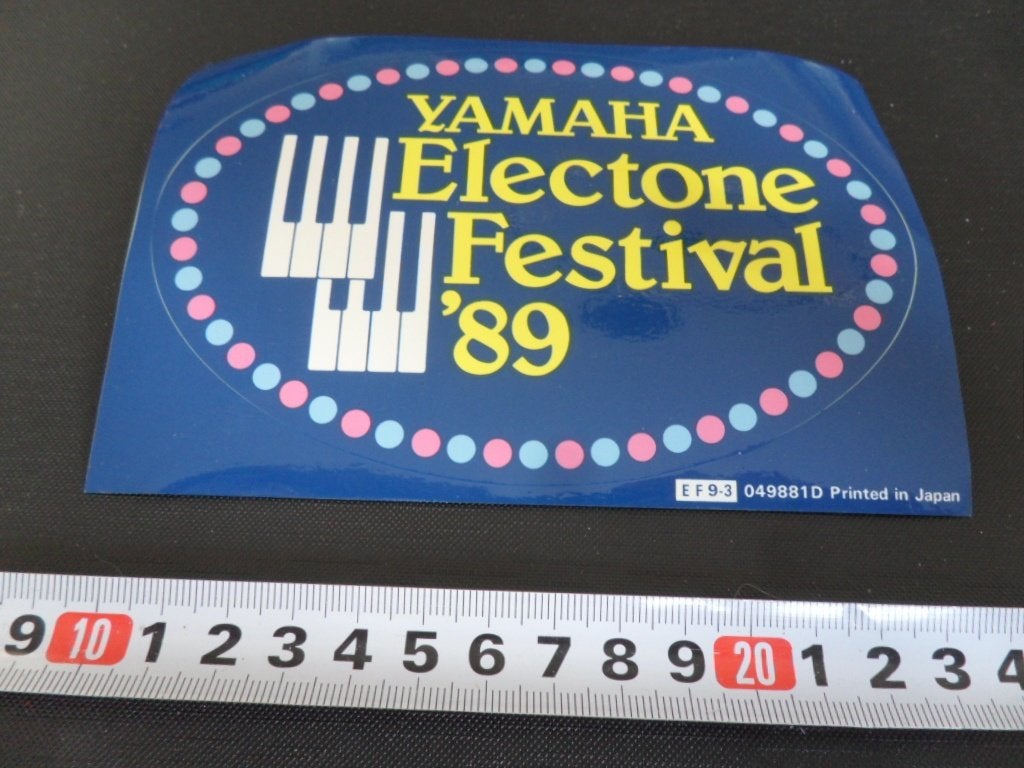 sticker YAMAHA Electone Festival '89, Ophalen of Verzenden, Zo goed als nieuw