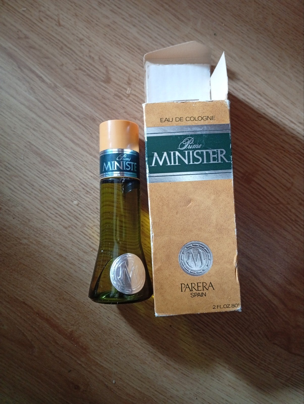 Vintage eau de cologne prime minister parera Spain jaren 70, Ophalen of Verzenden, Parfumfles