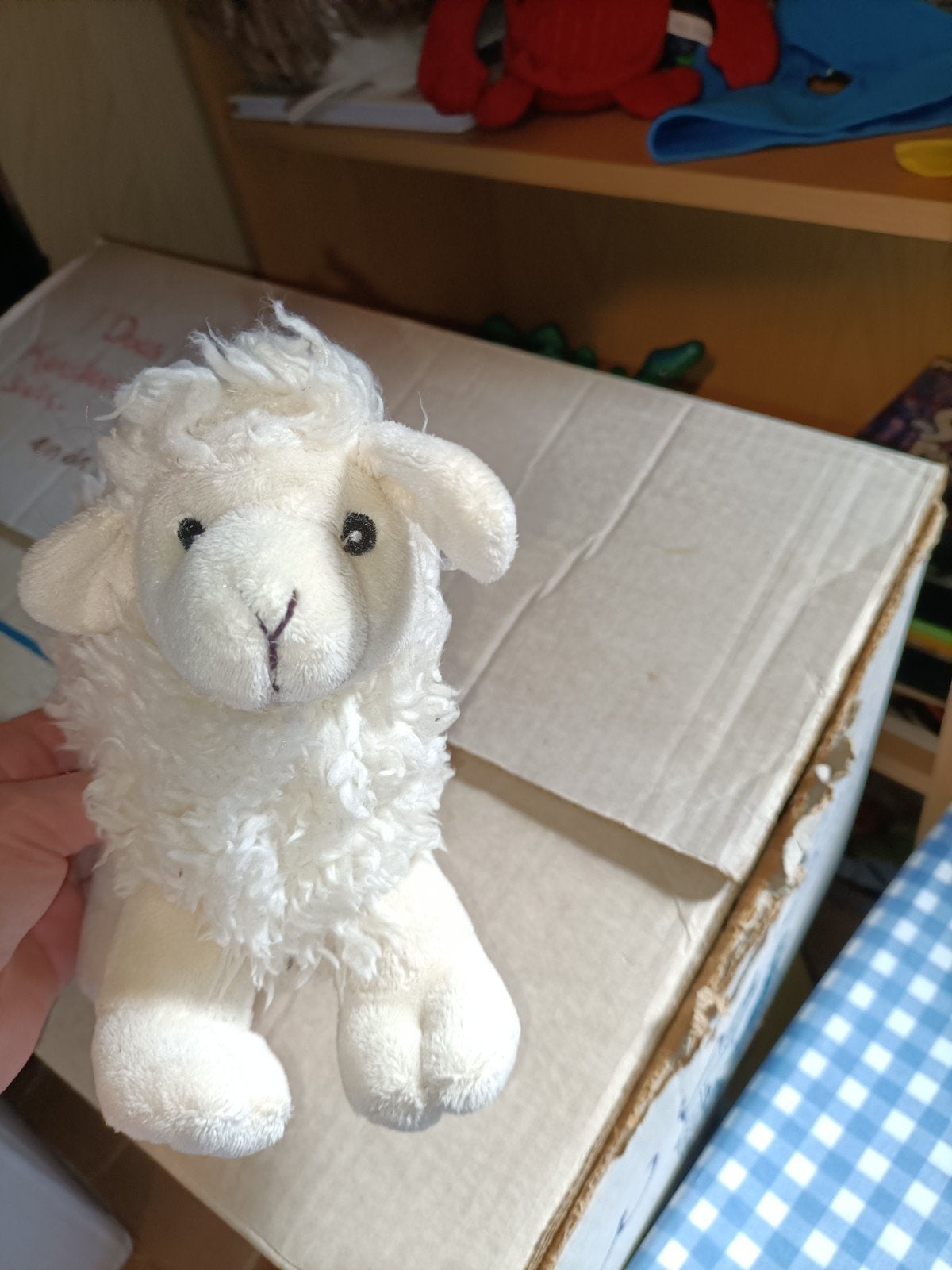 Texel schaap knuffel wit zacht 19 cm x 16 cm, Ophalen of Verzenden, Zo goed als nieuw, Overige typen