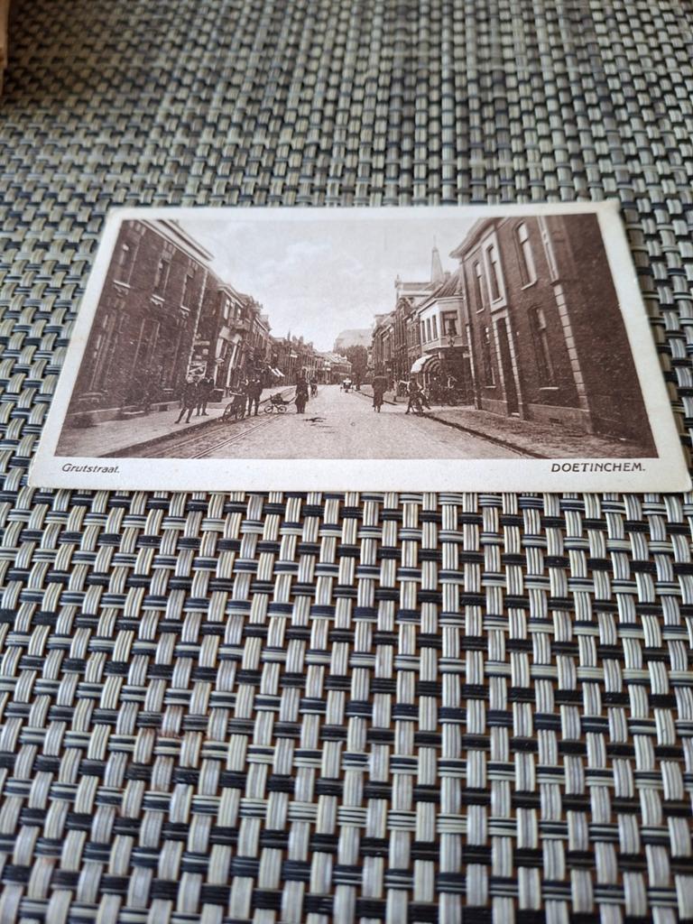 Doetinchem Grutstraat, Verzamelen, Ophalen of Verzenden, 1920 tot 1940, Gelopen, Gelderland
