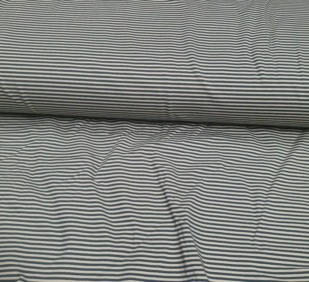 tricot katoen gestreept groen/groen (12657), 120 cm of meer, Nieuw, Ophalen of Verzenden, Katoen