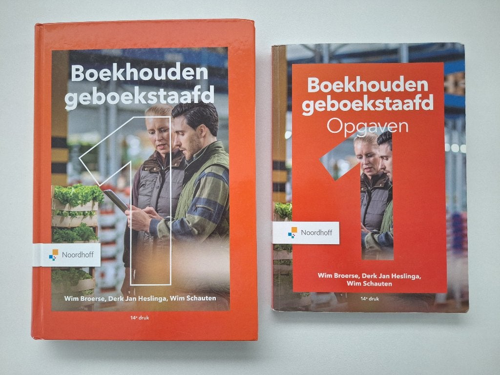 Boekhouden geboekstaafd 1, Noordhoff, Ophalen of Verzenden, Zo goed als nieuw, Accountancy en Administratie