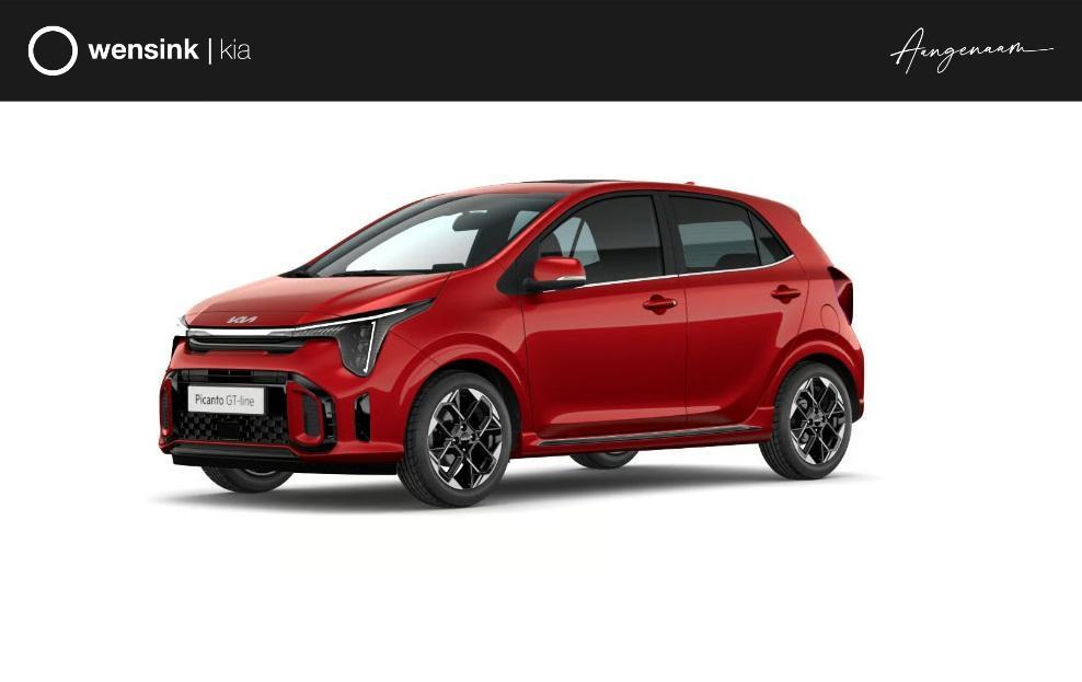 Kia Picanto 1.0 GDi GT-Line AMT | Panoramaschuifdak | Stoelv, Auto's, 4 stoelen, 68 pk, Bedrijf, Nieuw