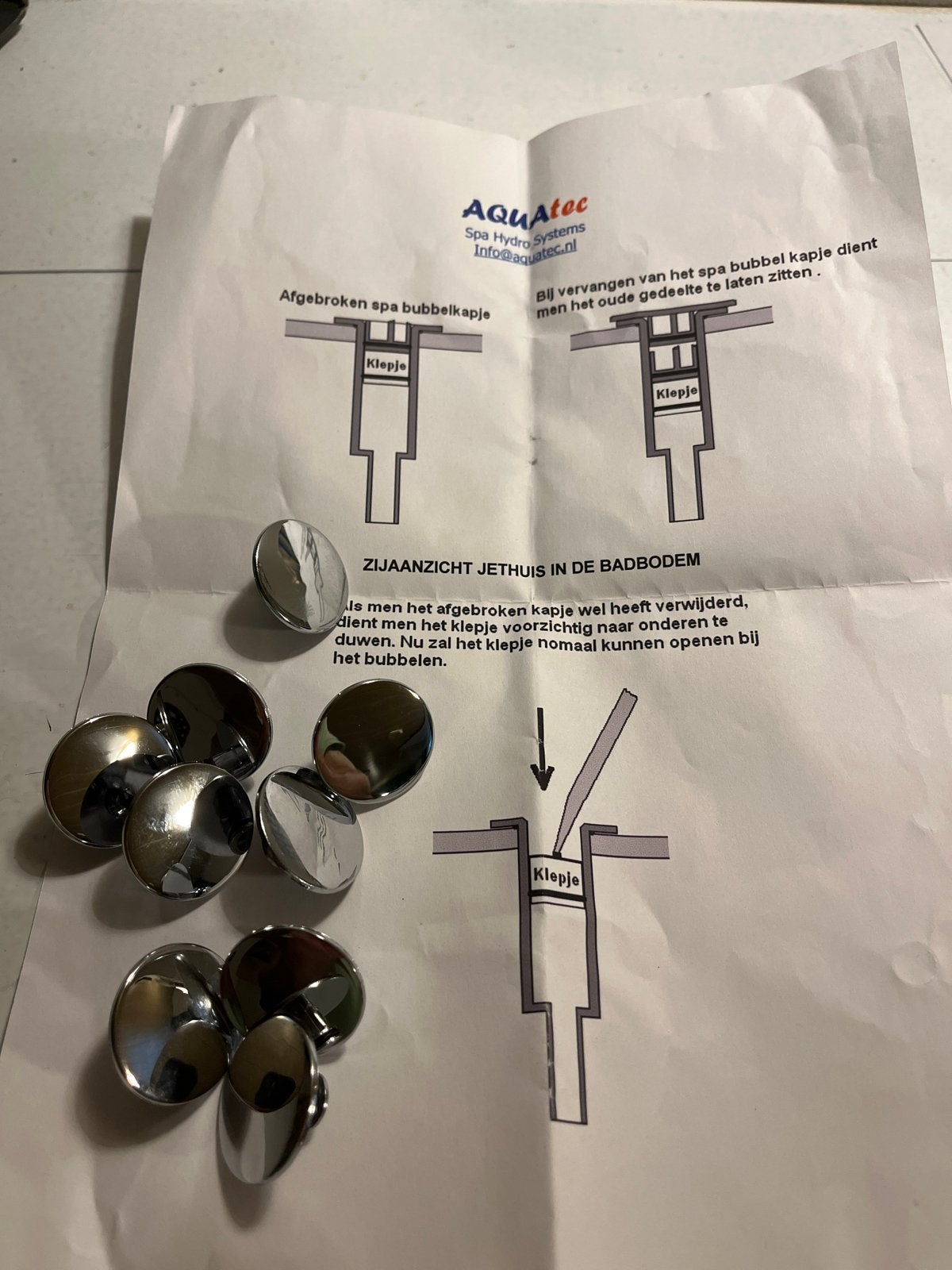 AquaTec Spa Bubbelbad Kapjes - Nieuw, Ophalen of Verzenden, Nieuw