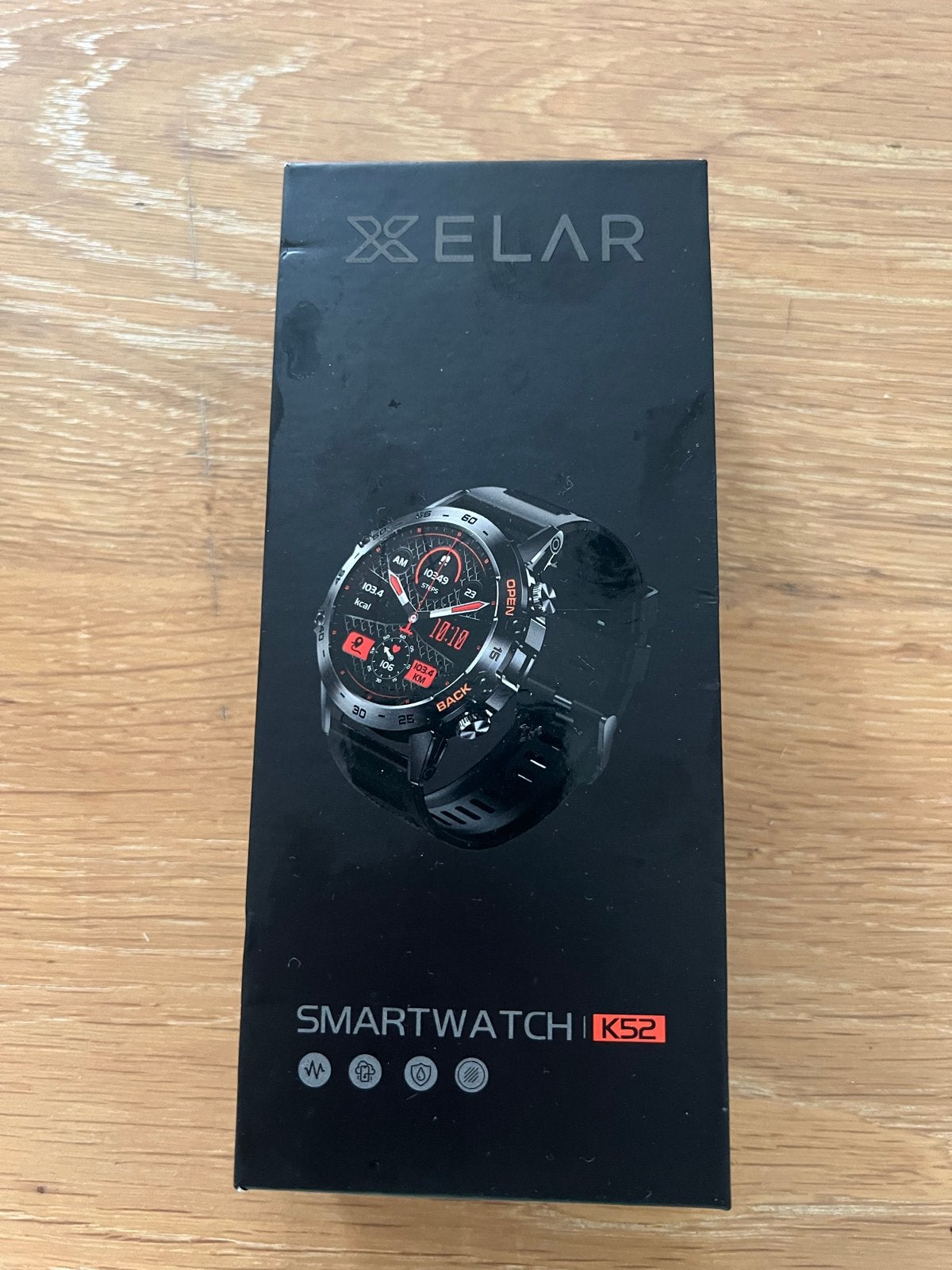 Xelar Smartwatch K52 - Nieuw in doos, Hartslag, Zwart, Nieuw, Ophalen of Verzenden