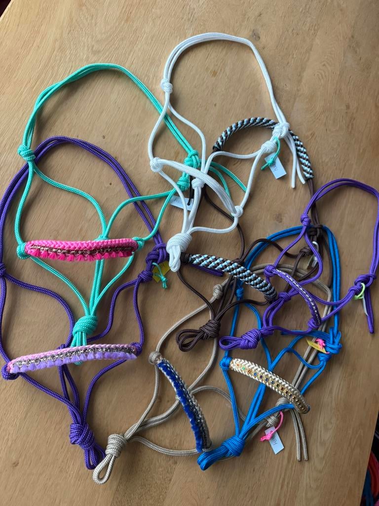 Nieuwe touwhalsters maat pony. Diverse kleuren & soorten, Ophalen of Verzenden, Nieuw