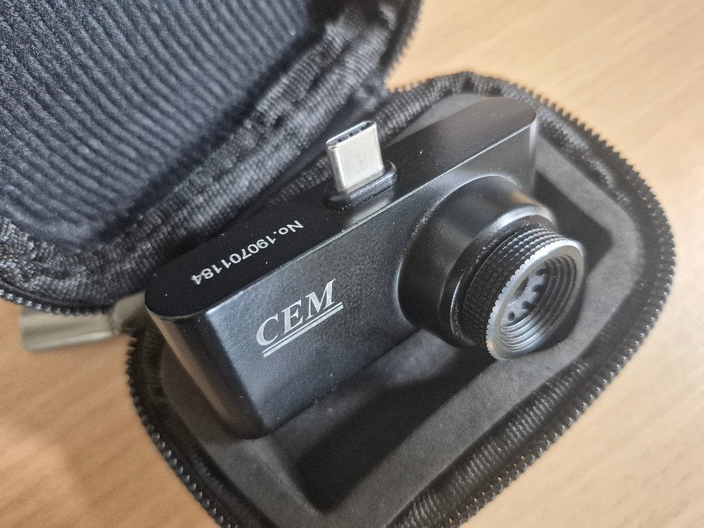 CEM usb-c warmtebeeld camera, Doe-het-zelf en Verbouw, Ophalen, Gebruikt, Temperatuur