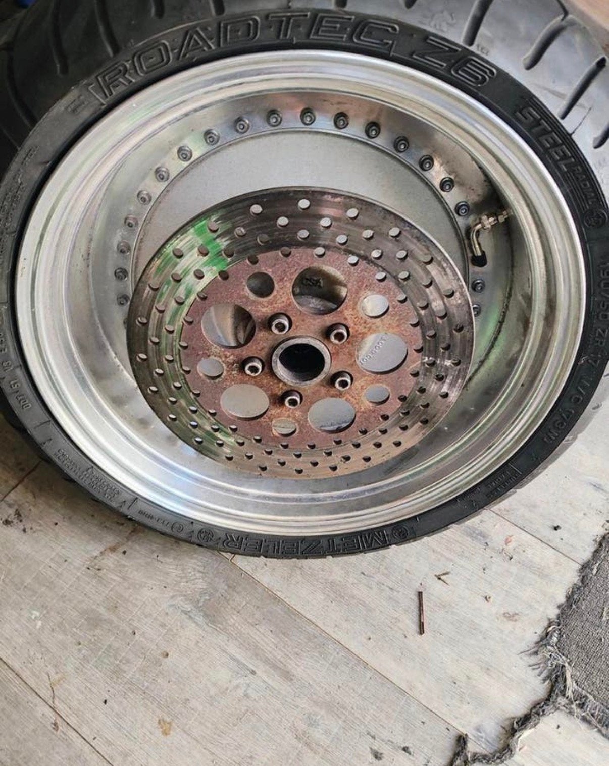 Custom harley wiel, Motoren, Ophalen of Verzenden, Gebruikt