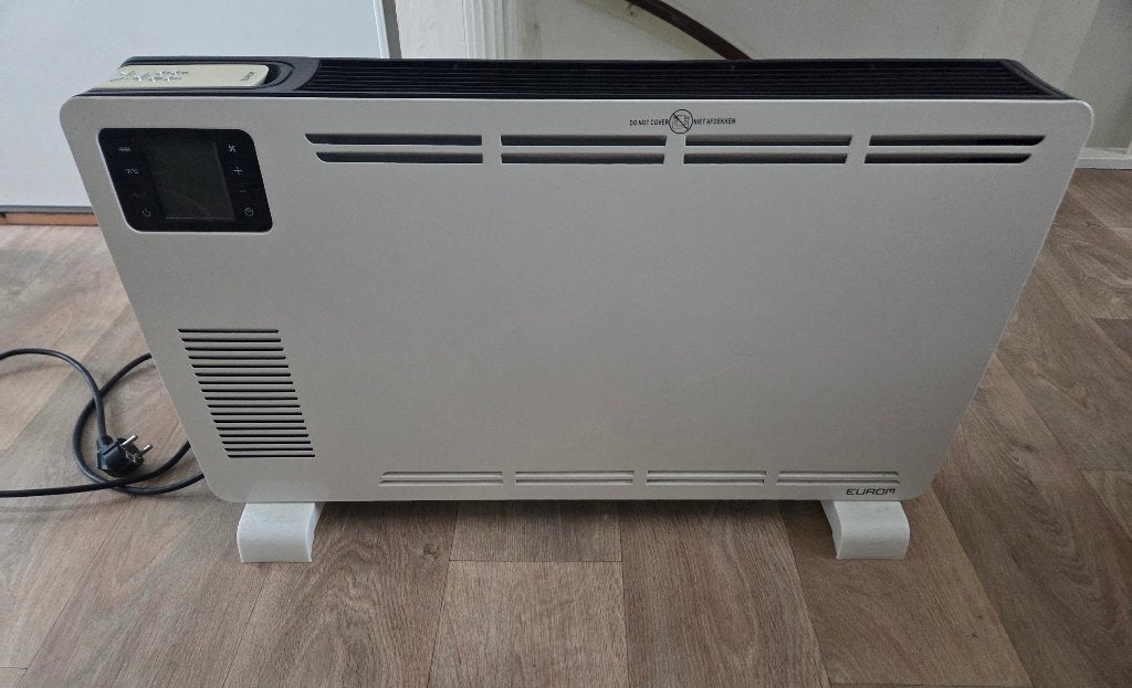 Eurom Convector Kachel 900W met Afstandsbediening, Ophalen, 30 tot 80 cm, 500 tot 800 watt, Kachel