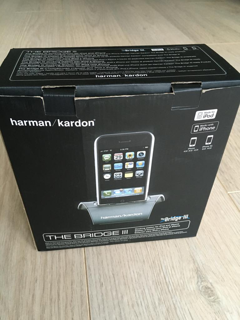 Harman Kardon The Bridge III Dockingstation voor iPod/iPhone, Ophalen of Verzenden, Zo goed als nieuw, Dock of Kabel, Classic of Photo