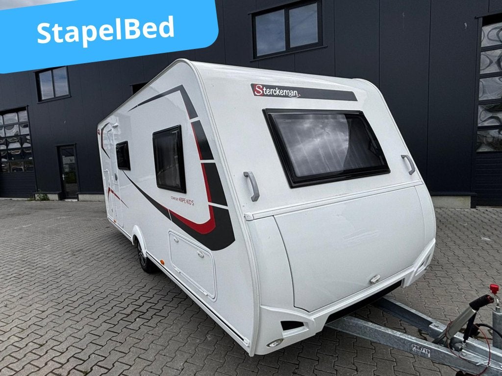 2025 Sterckeman Easy Comfort 490 PE Kids - Stapelbed + Optie, Caravans en Kamperen, Sterckeman, Particulier, 5 tot 6 meter, Ringverwarming
