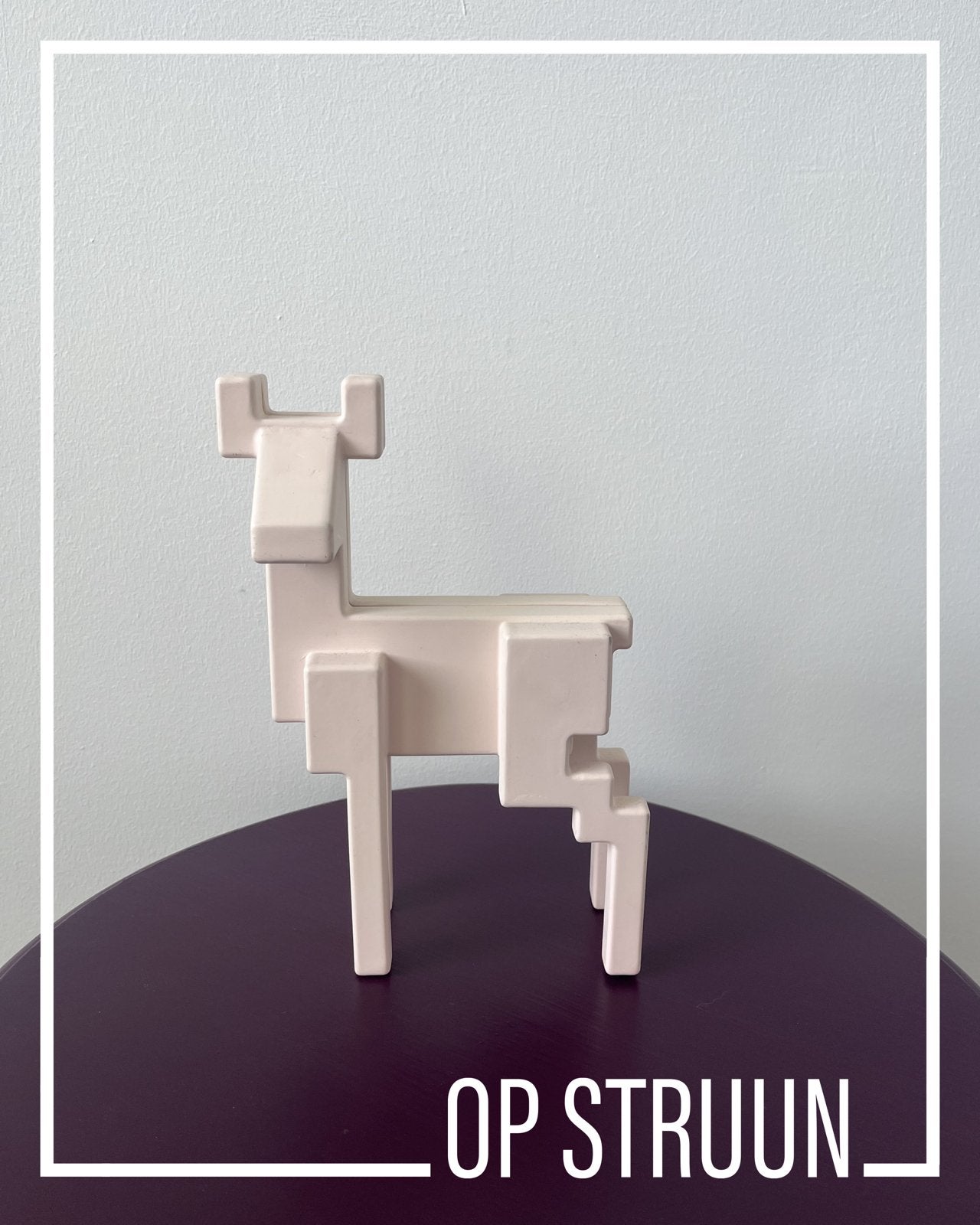 Pixel Hert IKEA - Decoratief beeldje, Ophalen, Gebruikt, Roze, Metaal
