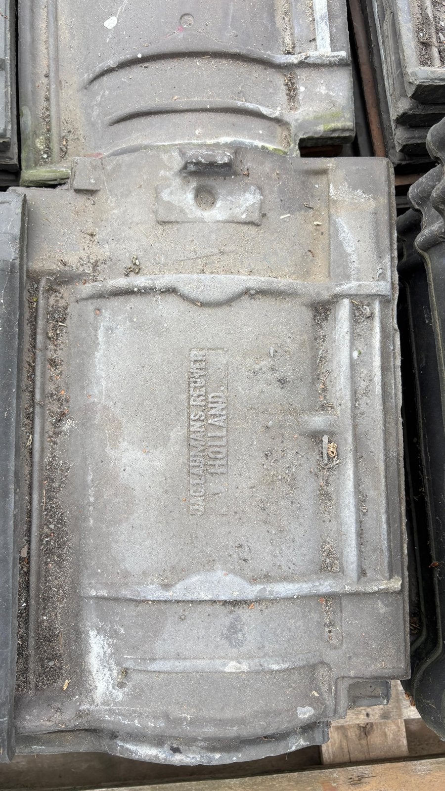 +\- 55 Jac Lauwmans Reuver dakpannen, Doe-het-zelf en Verbouw, Dakpannen en Dakbedekking, Ophalen, Gebruikt, Steen of Klei, 5 tot 10 m²