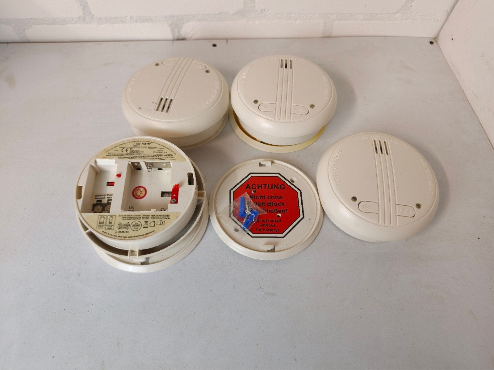 Rookmelders, 4 stuks met elkaar te verbinden., Ophalen of Verzenden, Nieuw, Detector, Sensor of Melder, Rook