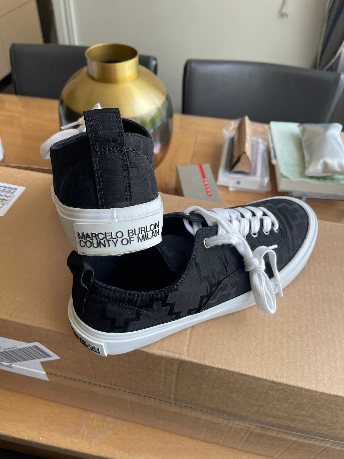 Nieuwe Marcelo Burlon County of Milan Sneakers Maat 42, Verzenden, Nieuw, Zwart, Sneakers of Gympen