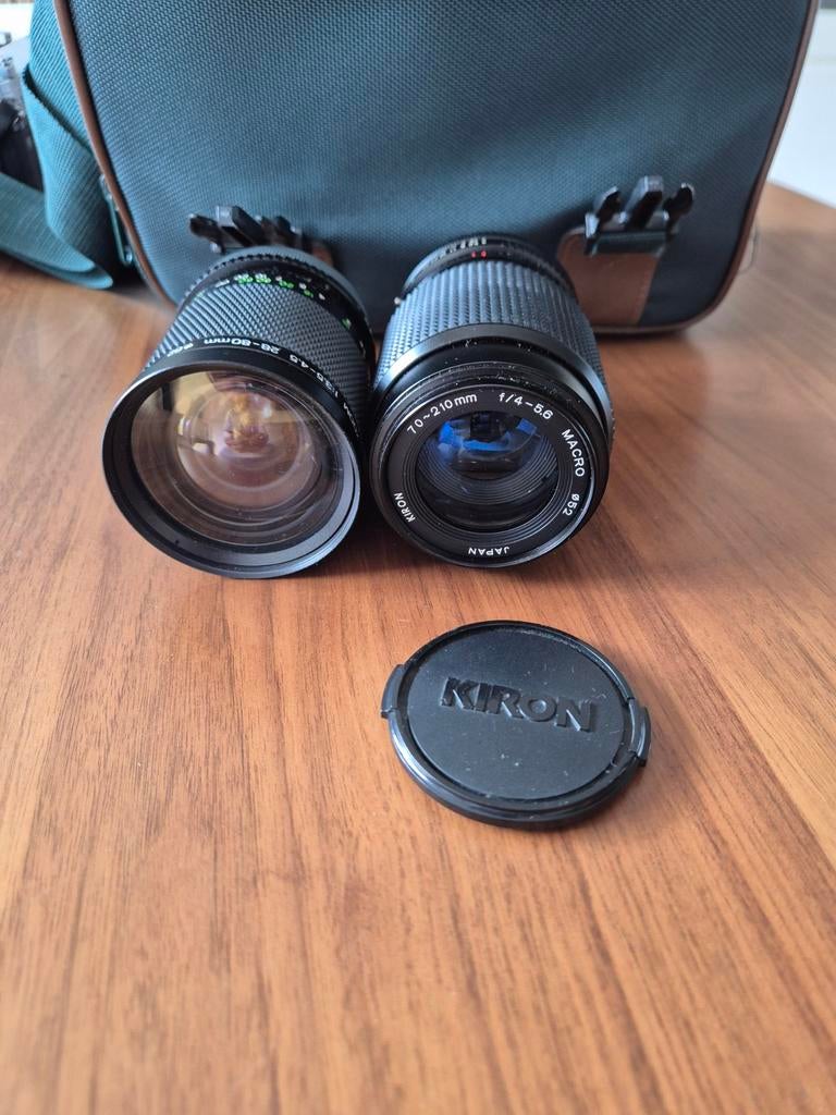 Kiron 70-210mm, 4.0 en MC Makinon 28-80mm, 3.5f voor Canon, Audio, Tv en Foto, Fotografie | Lenzen en Objectieven, Ophalen of Verzenden