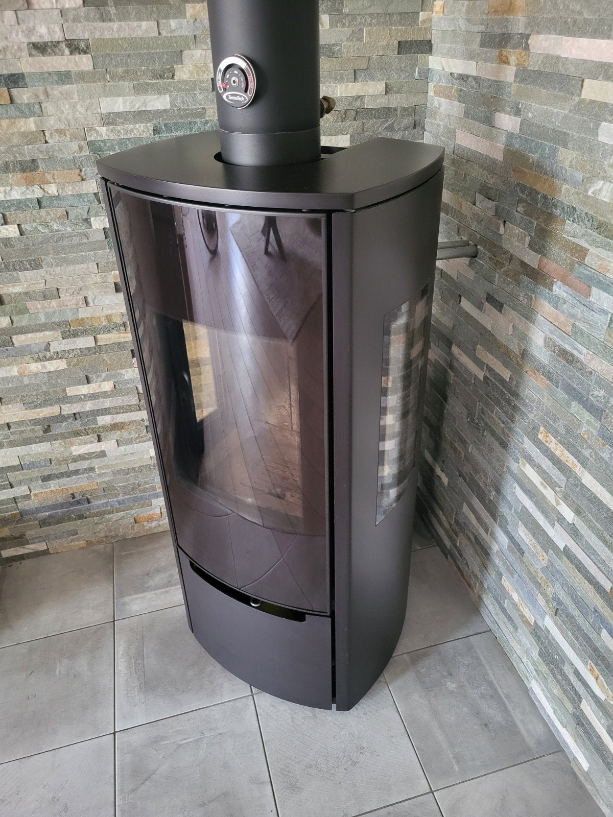 Spartherm Stovo L-plus Houthaard - Gebruikt, Ophalen, Gebruikt, Vrijstaande haard, Houthaard