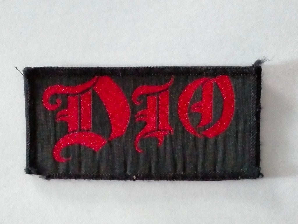 Dio heavy metal vintage logo patch RARE Ronnie James rock, Verzenden, Gebruikt, Kleding