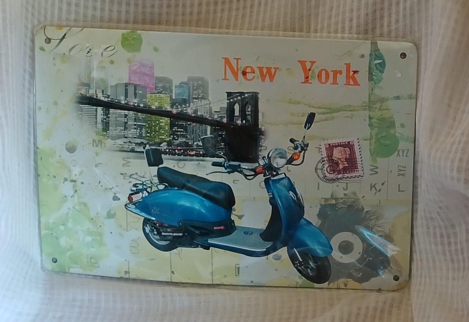 Metalen bordje New York, Ophalen of Verzenden, Nieuw, Reclamebord