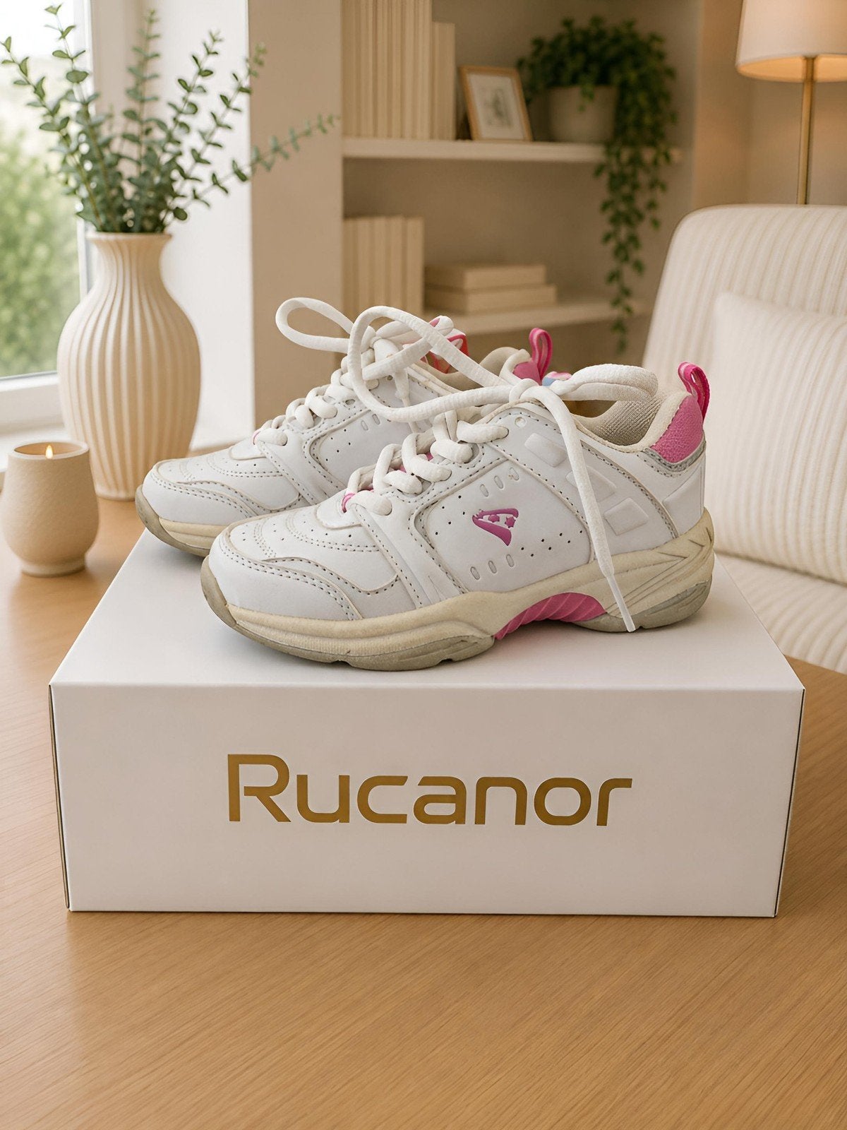 Kindersneakers wit/roze – Maat 28 – Nieuw, Meisje, Schoenen, Ophalen of Verzenden, Rucanor
