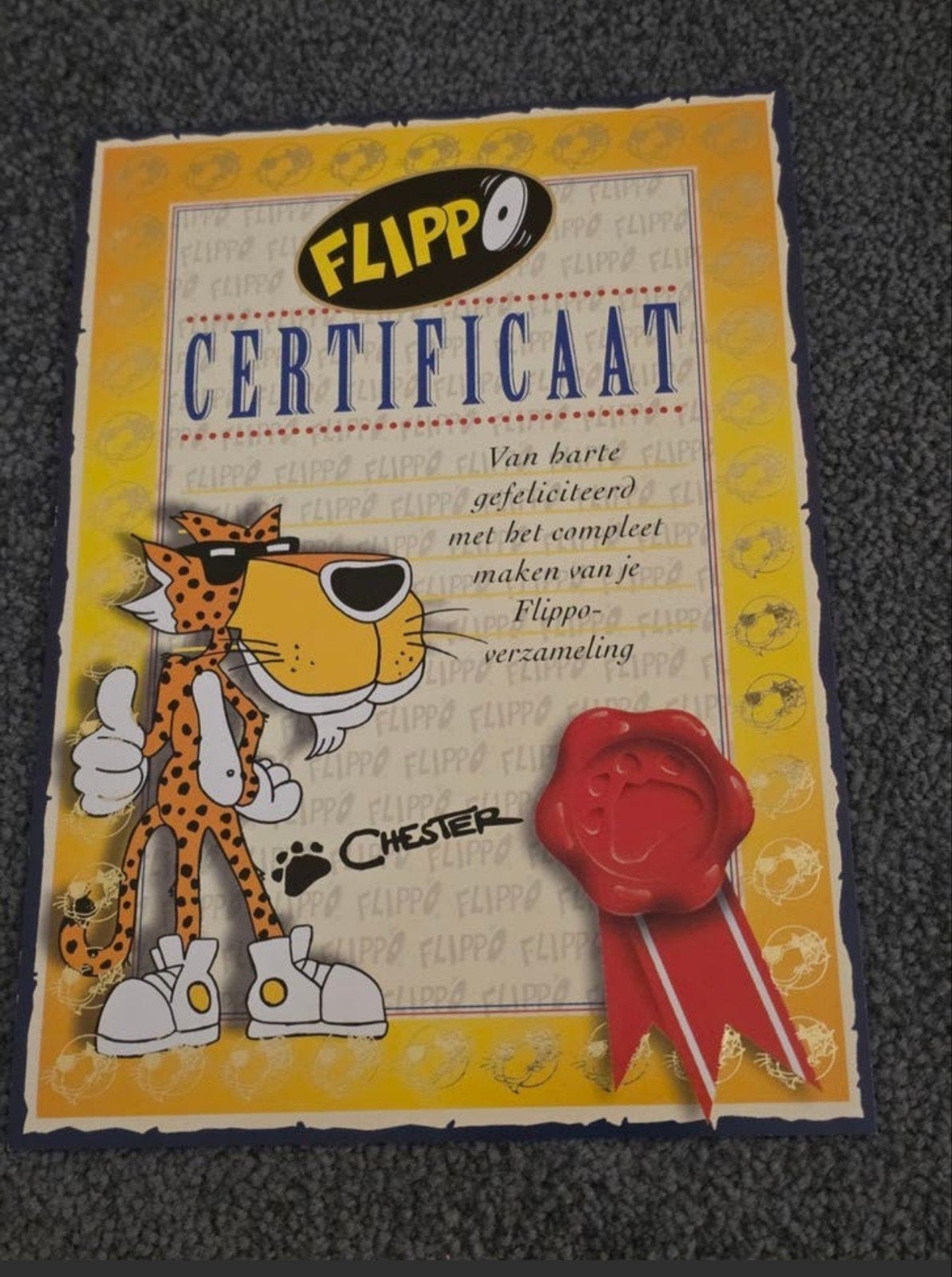 Flippo certificaat, Verzamelen, Flippo's, Ophalen of Verzenden, Overige typen