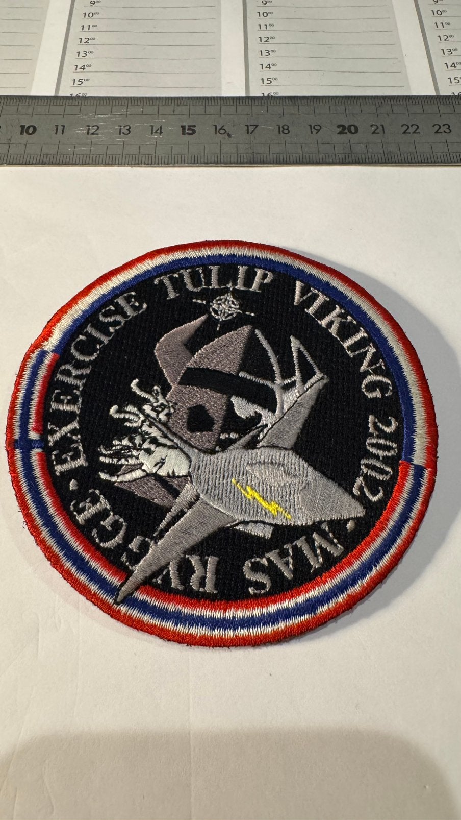 Patch luchtmacht tulip viking, Ophalen of Verzenden, Zo goed als nieuw, Patch, Badge of Embleem