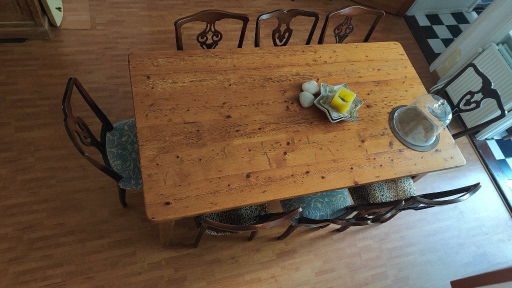 Eettafel en stoelen, Ophalen, Gebruikt, 50 tot 100 cm, Vijf personen of meer