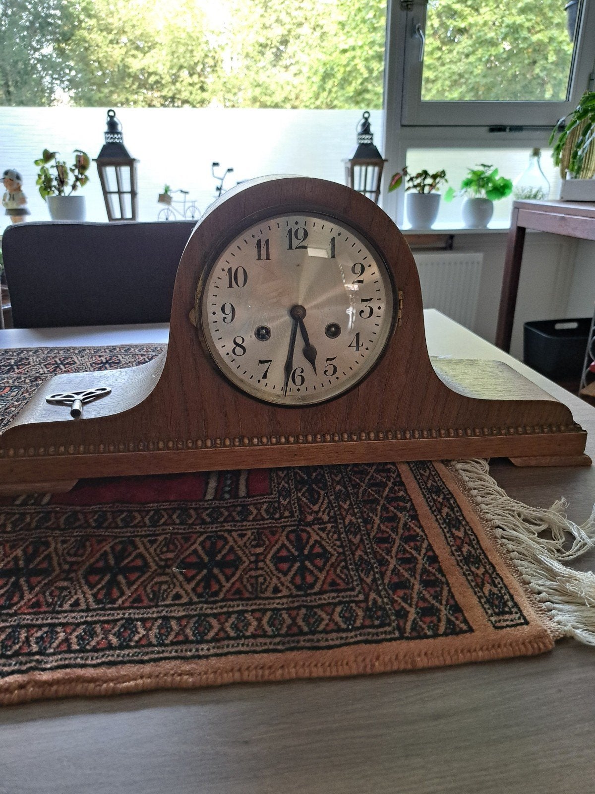 Antieke Schoorsteenklok met Slagwerk - Loopt Goed, Antiek en Kunst, Ophalen