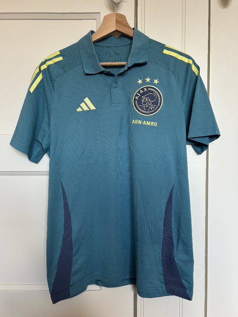 Ajax Adidas polo - mt S, Sport en Fitness, Maat S, Ophalen of Verzenden, Zo goed als nieuw, Shirt