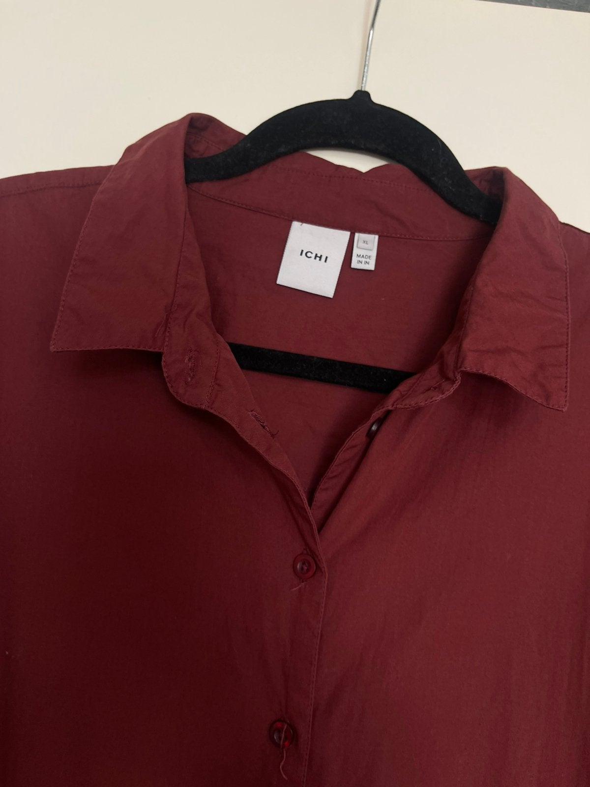 ICHI prachtige burgundy jurk maat 42 / 44, Ophalen of Verzenden, Zo goed als nieuw, Maat 42/44 (L), Rood