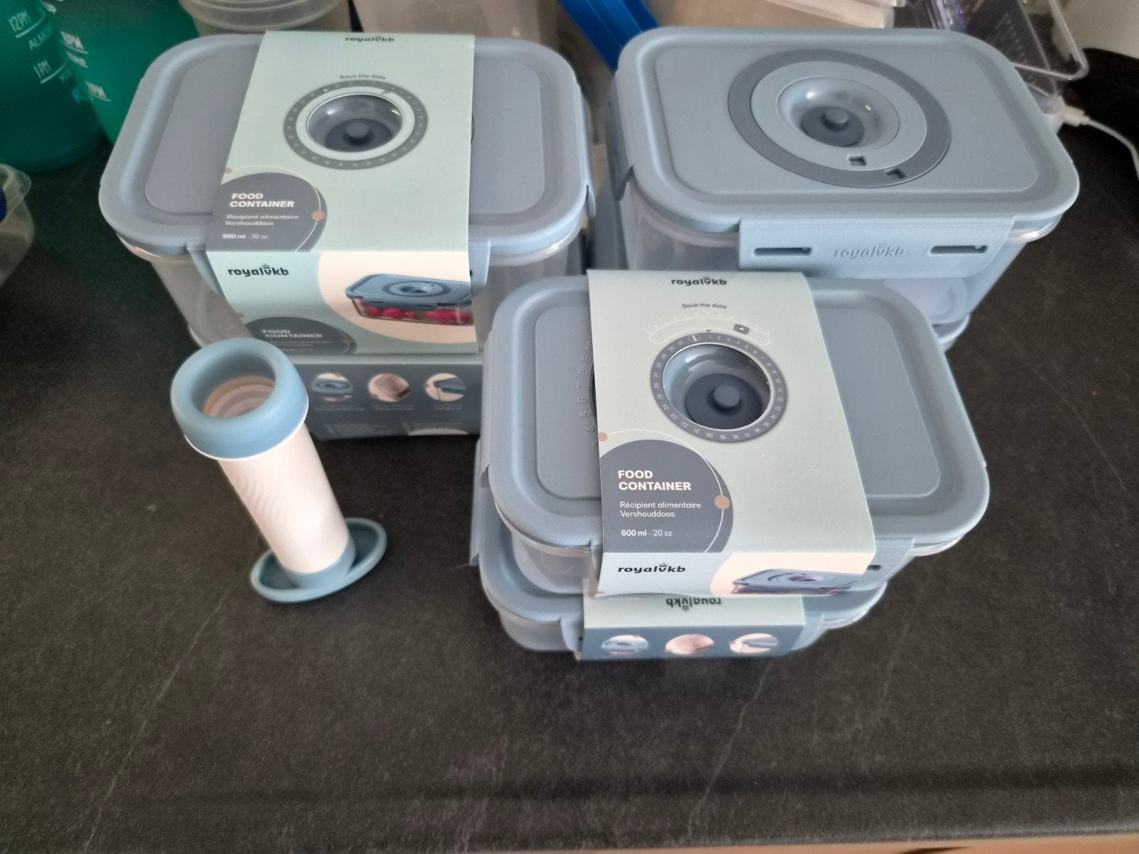 Royal VKB vacuüm bewaardozen set met pomp, Kunststof, Nieuw, Ophalen of Verzenden, Overige merken