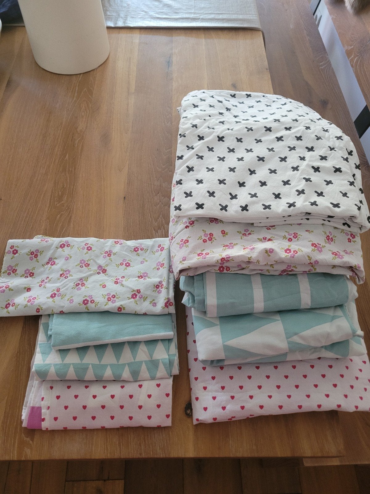 Leuke 1 pers meiden dekbedovertrekken (5 stuks), Huis en Inrichting, Keuken | Textiel, Ophalen