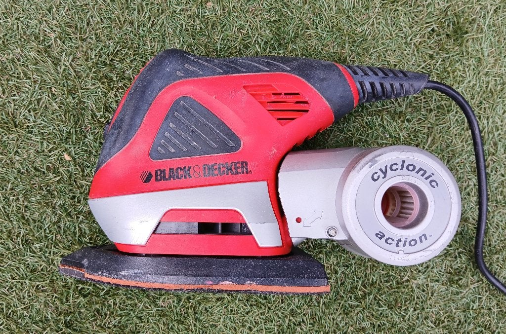 Black & Decker KA270 vlakschuurmachine, Ophalen of Verzenden, Gebruikt, Minder dan 600 watt, Vlakschuurmachine
